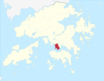 Hong Kong Yau Tsim Mong District locator map